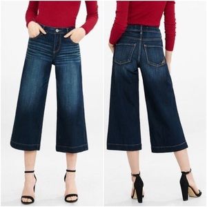 5/$15 High Waisted Wide Leg Cropped Culotte Jeans